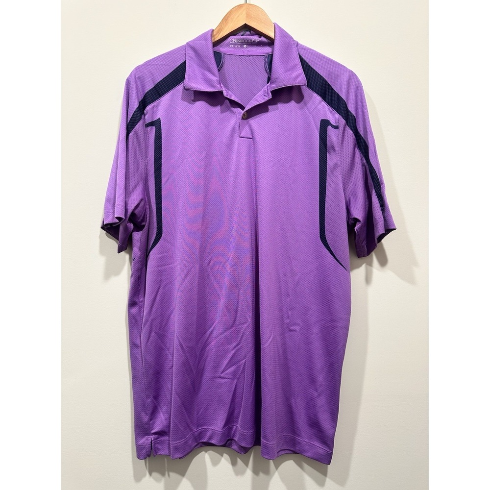 Nike Golf men's Fitted Purple Polo Large